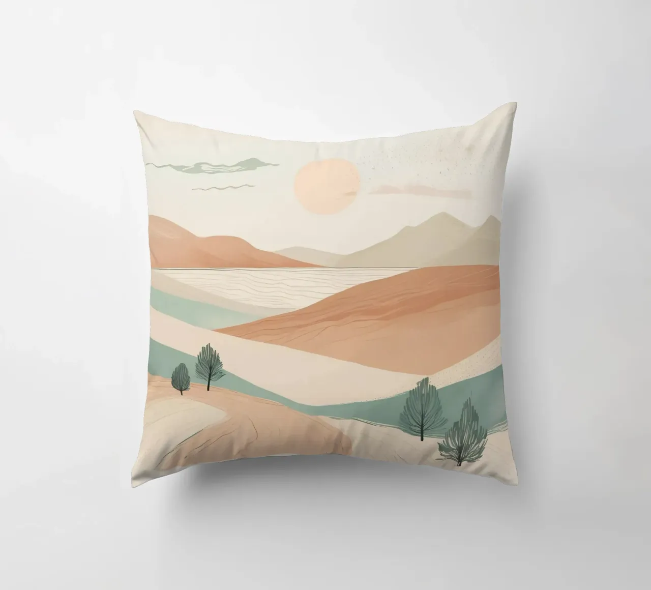 minimalist elements desert decorative cushion by cofa home