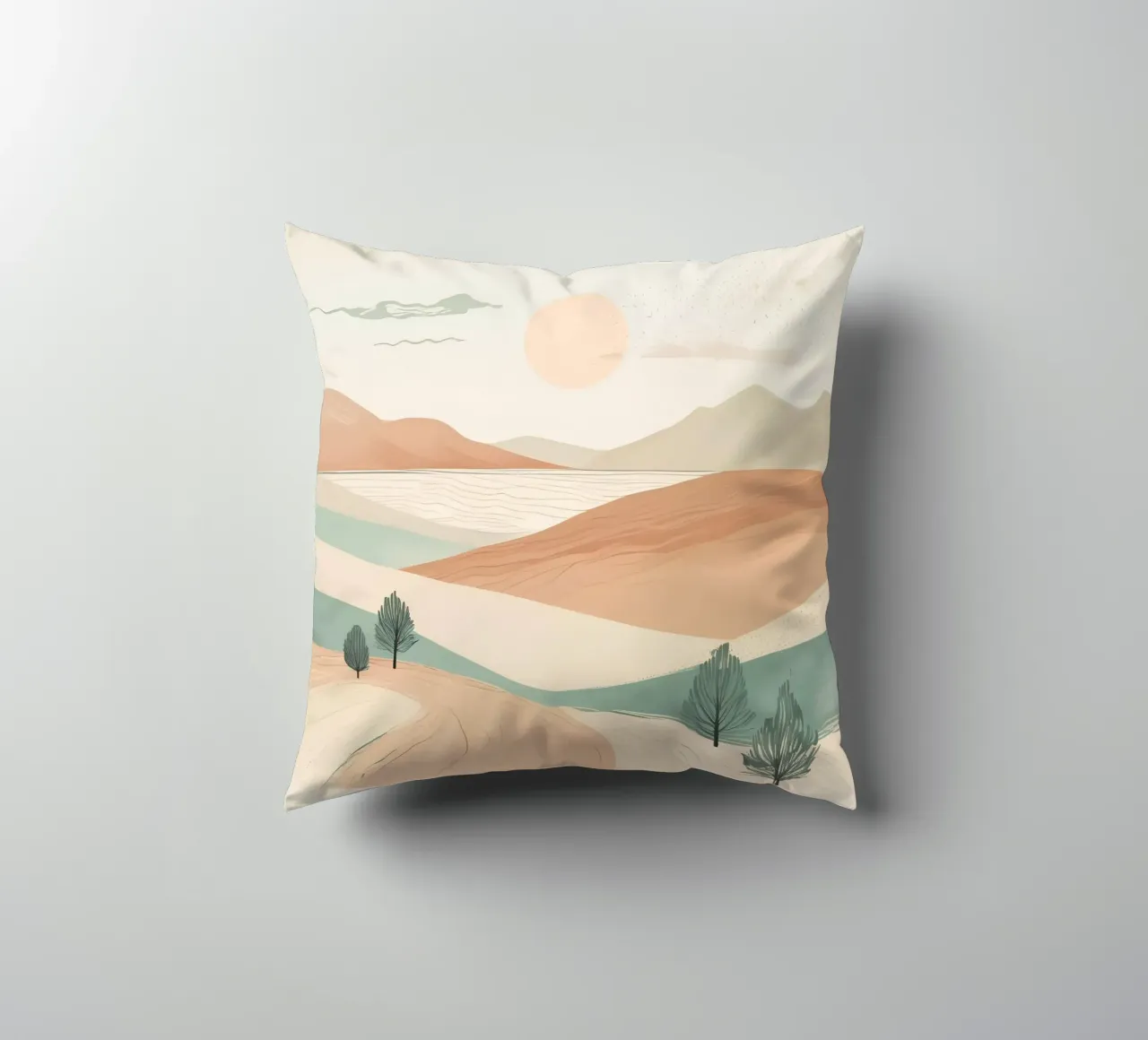 minimalist elements desert decorative cushion by cofa home