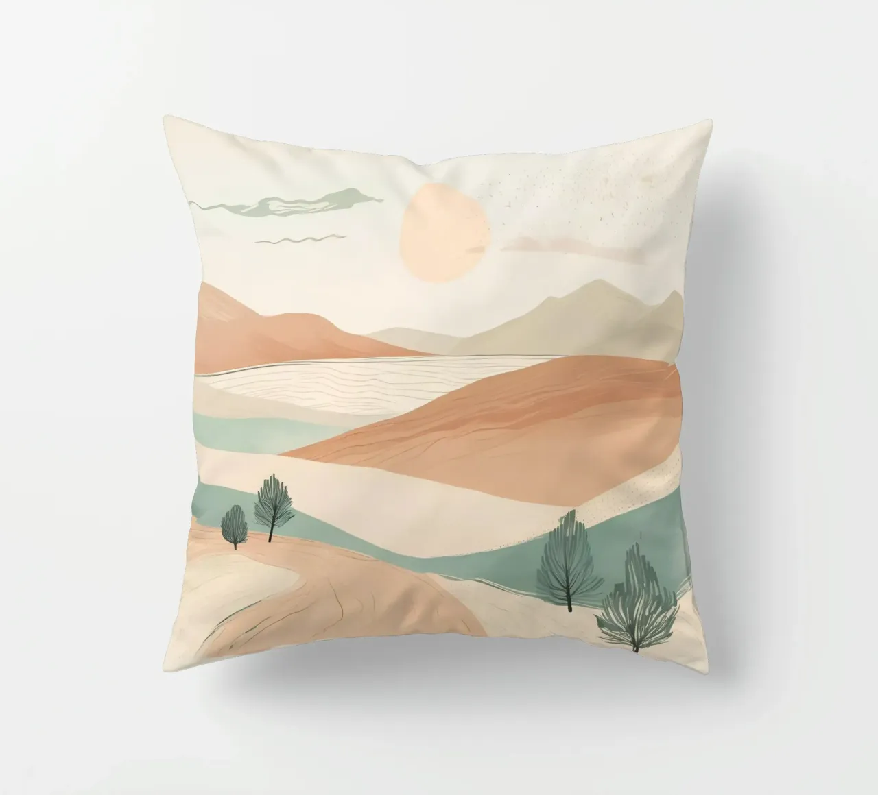 minimalist elements desert decorative cushion by cofa home