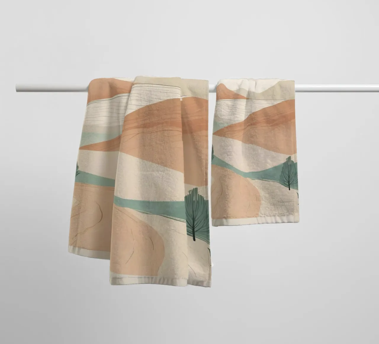 minimalistische Elemente Wüste Handtuch von cofa home