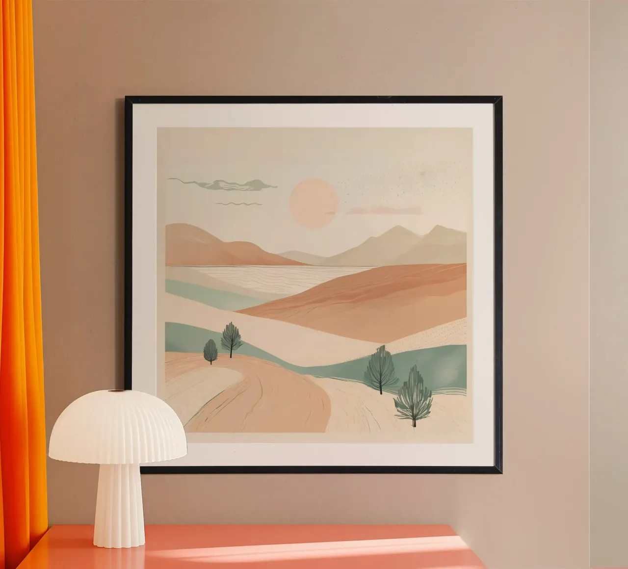 minimalistische Elemente Wüste Hahnemühle von cofa home