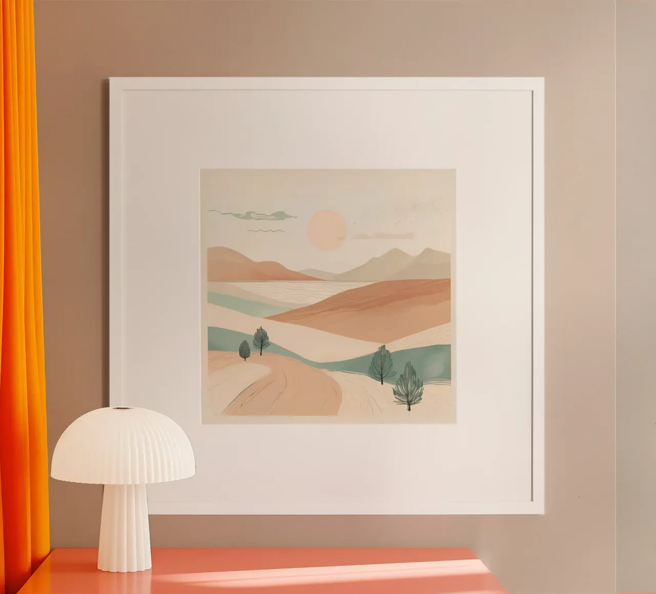 minimalistische Elemente Wüste Hahnemühle von cofa home