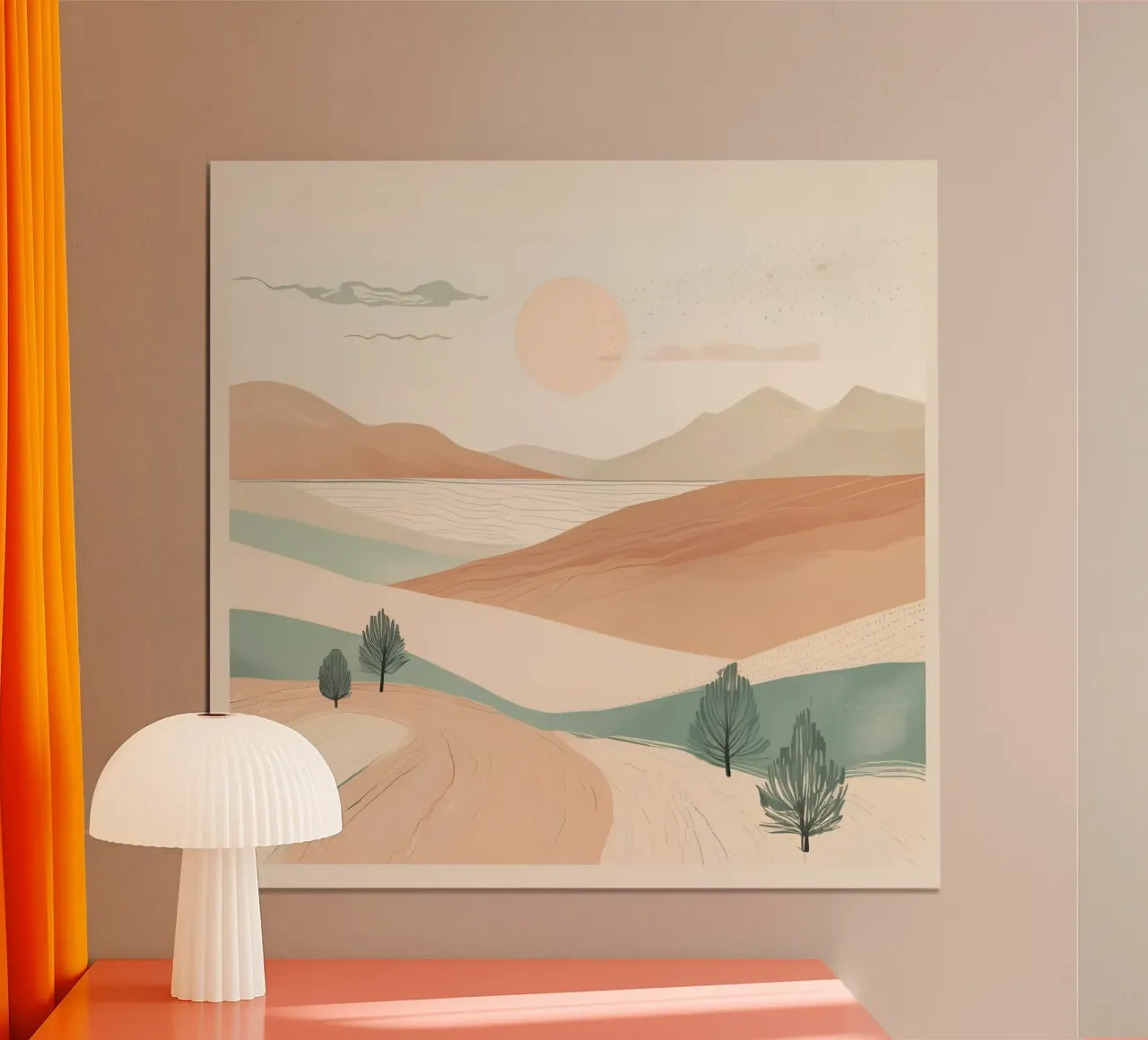 minimalistische Elemente Wüste Hahnemühle von cofa home