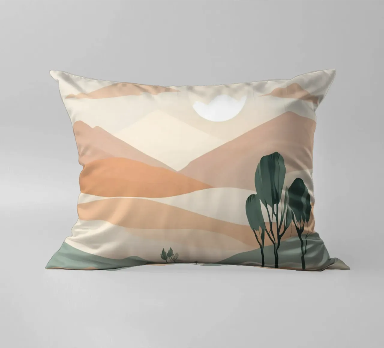 landscape and mountains decorative cushion by cofa home