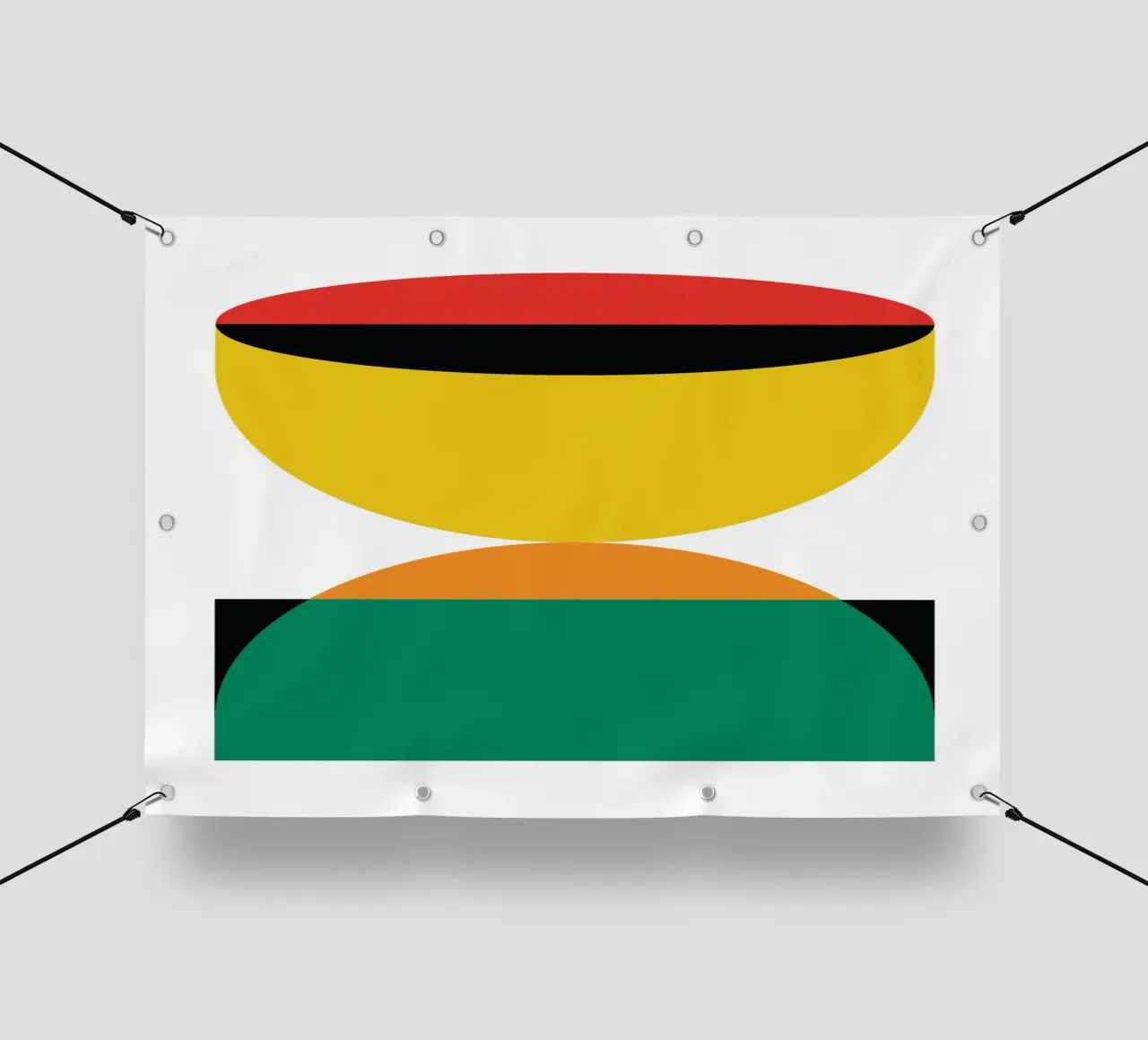 Geometria a clessidra Bauhaus telo in pvc da Family Bauhaus Art