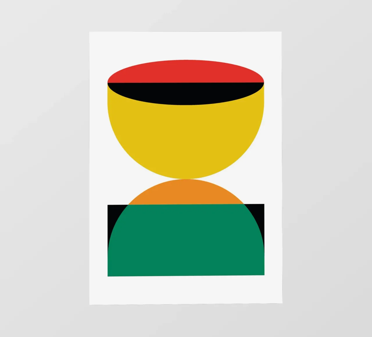 Geometria a clessidra Bauhaus telo in pvc da Family Bauhaus Art