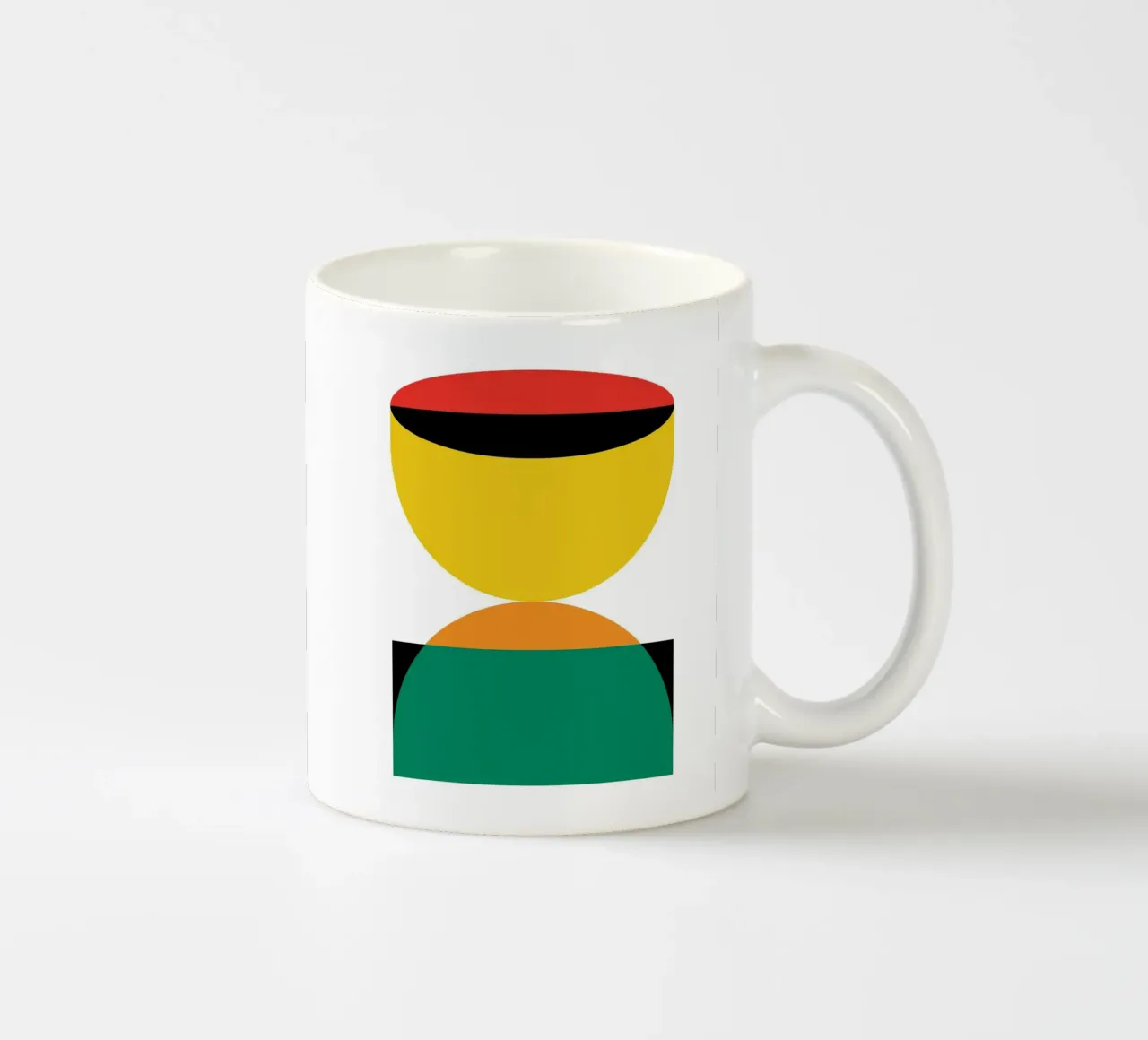 Geometria a clessidra Bauhaus tazza in ceramica da Family Bauhaus Art