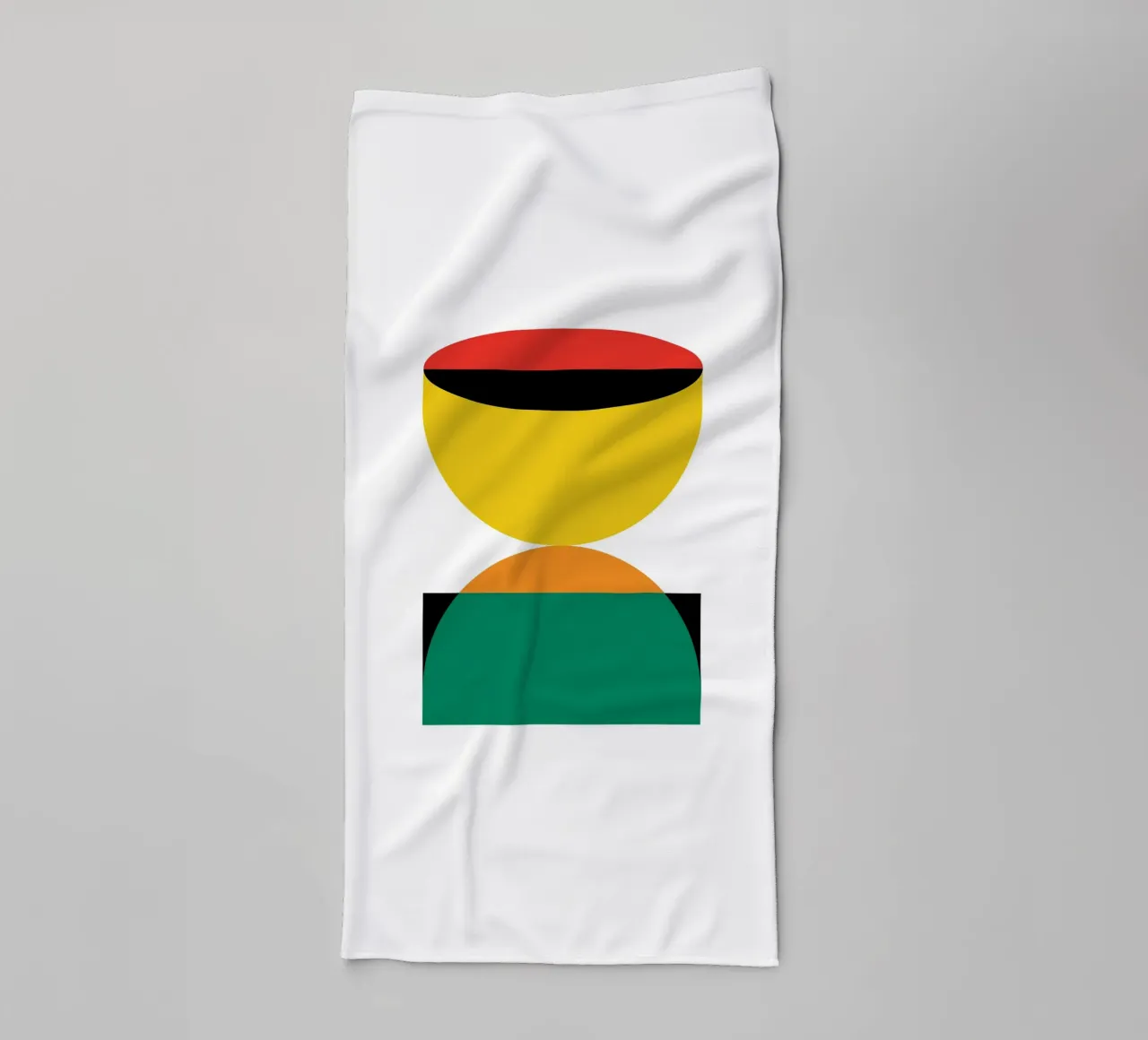 Geometria a clessidra Bauhaus asciugamano da bagno da Family Bauhaus Art