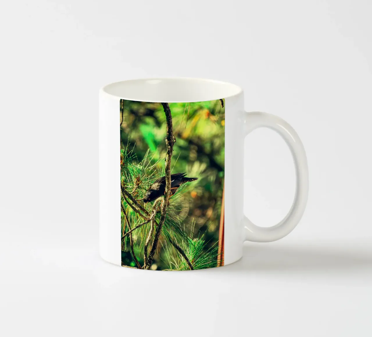 forest greenery bird ceramic mug by animal story home