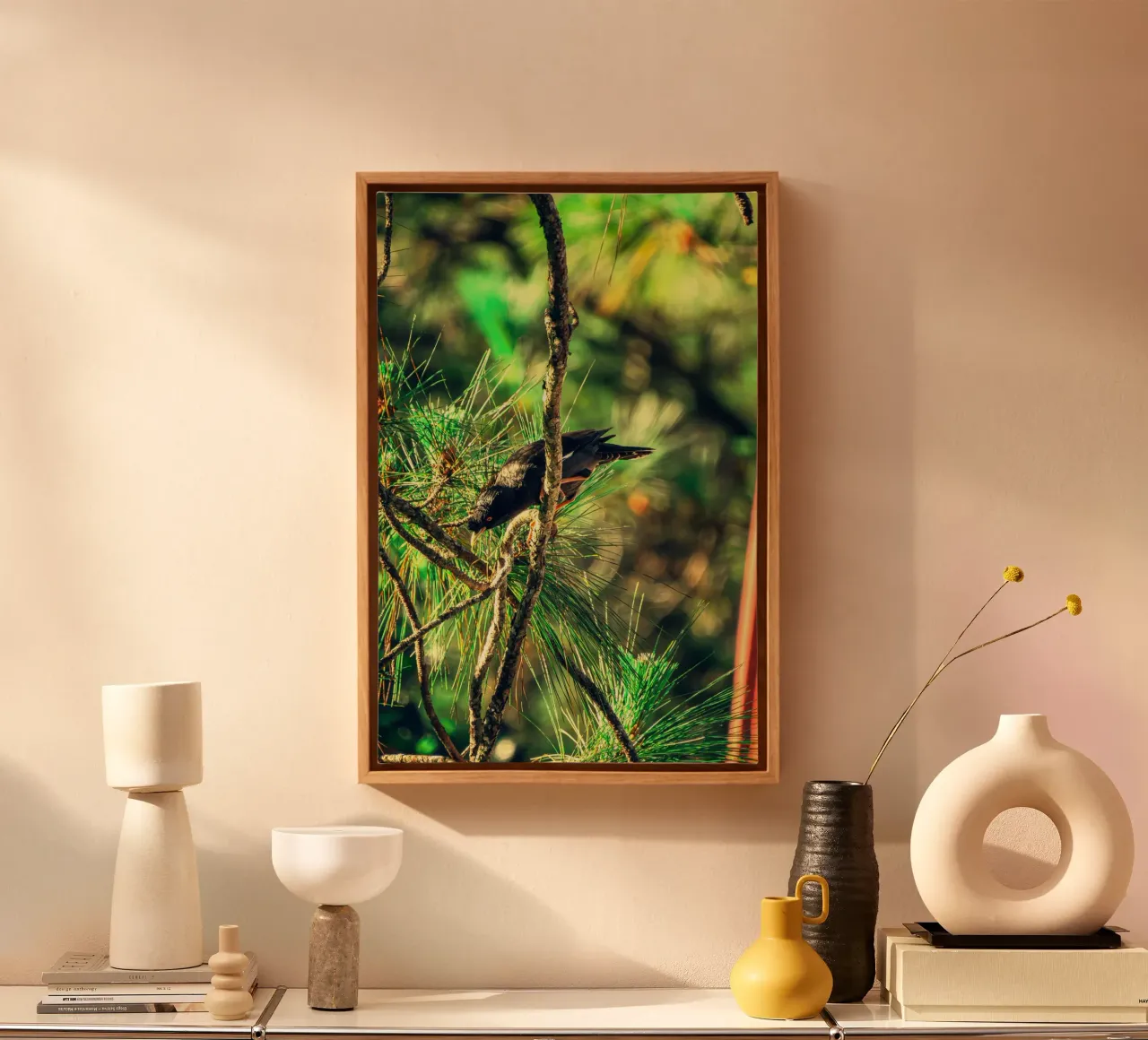 forest greenery bird canvas by animal story home