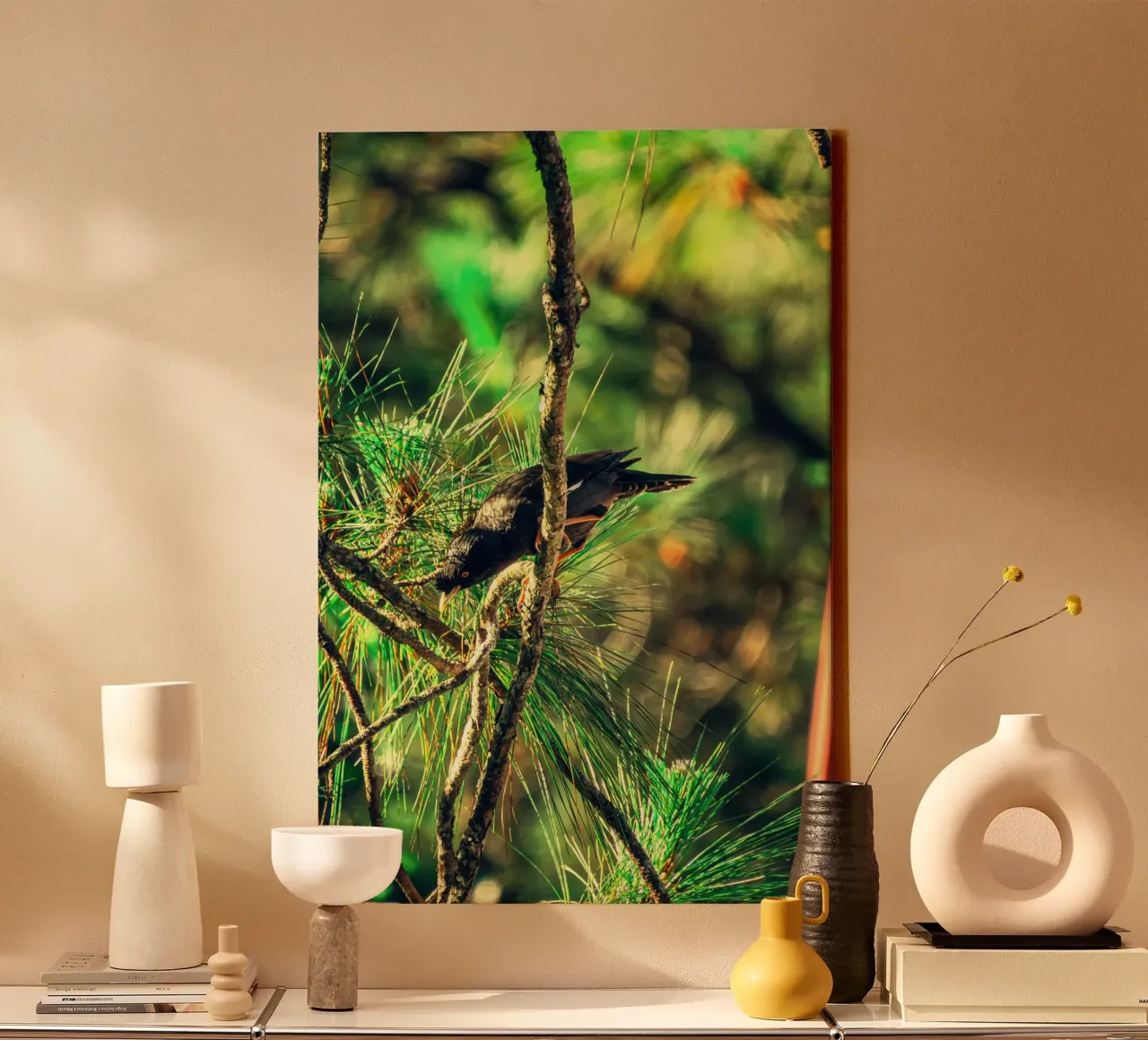 forest greenery bird canvas by animal story home