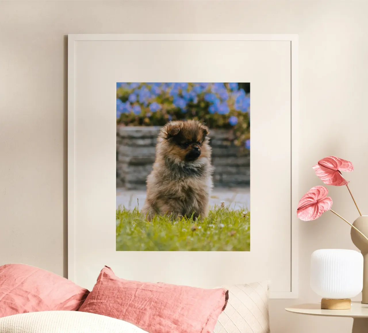 cucciolo sull'erba carta hahnemühle da animal story home