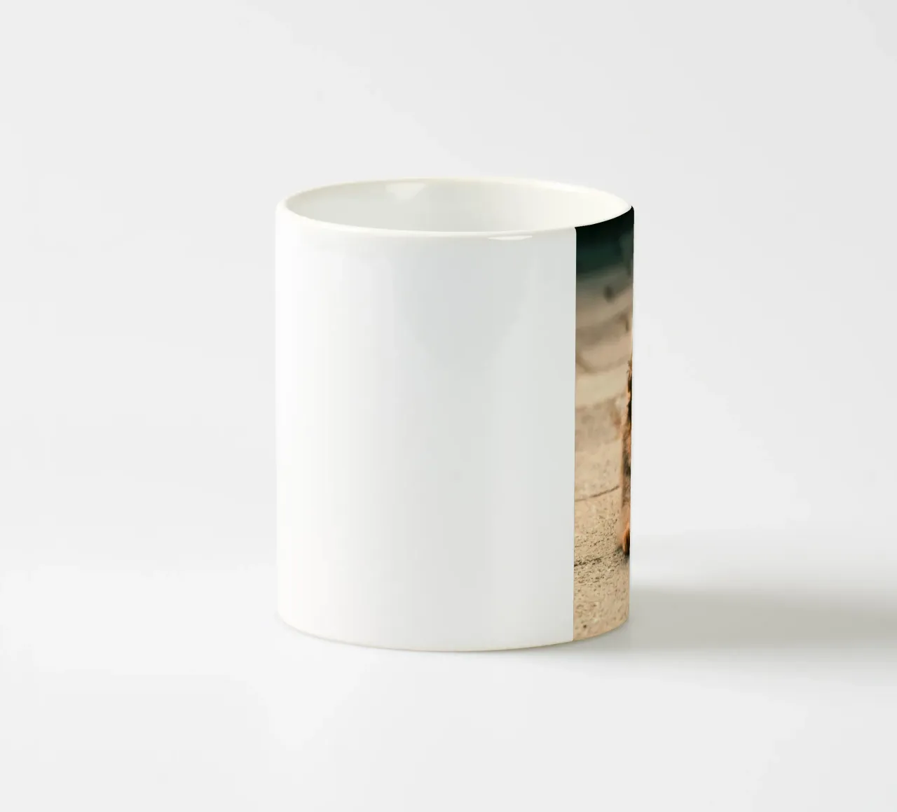piccolo cucciolo giocoso tazza in ceramica da animal story home