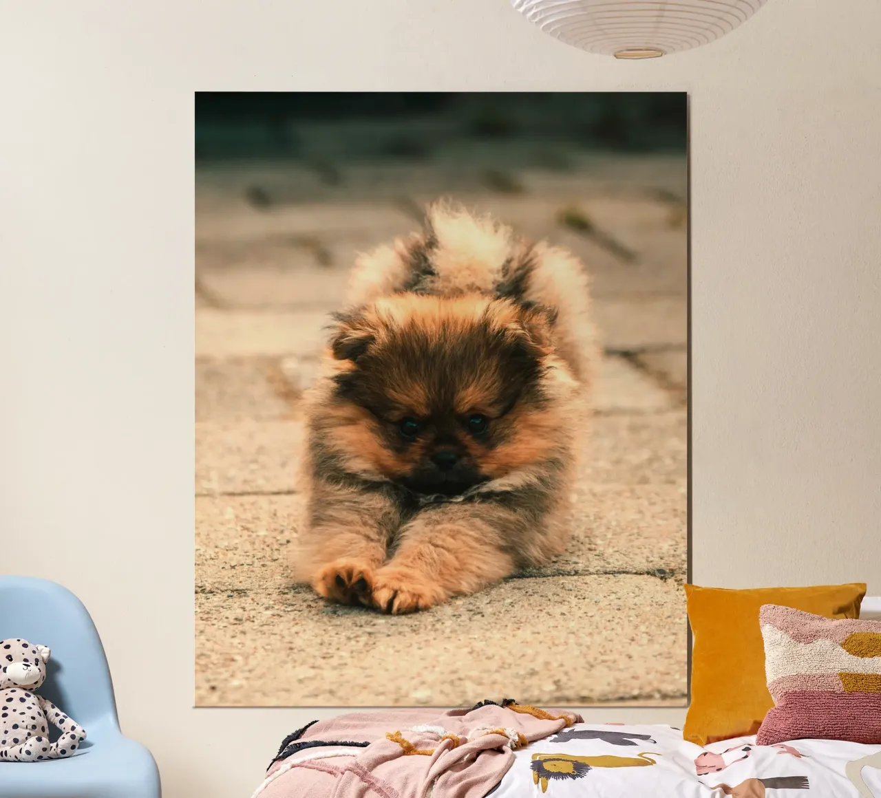 small puppy playful hahnemühle by animal story home