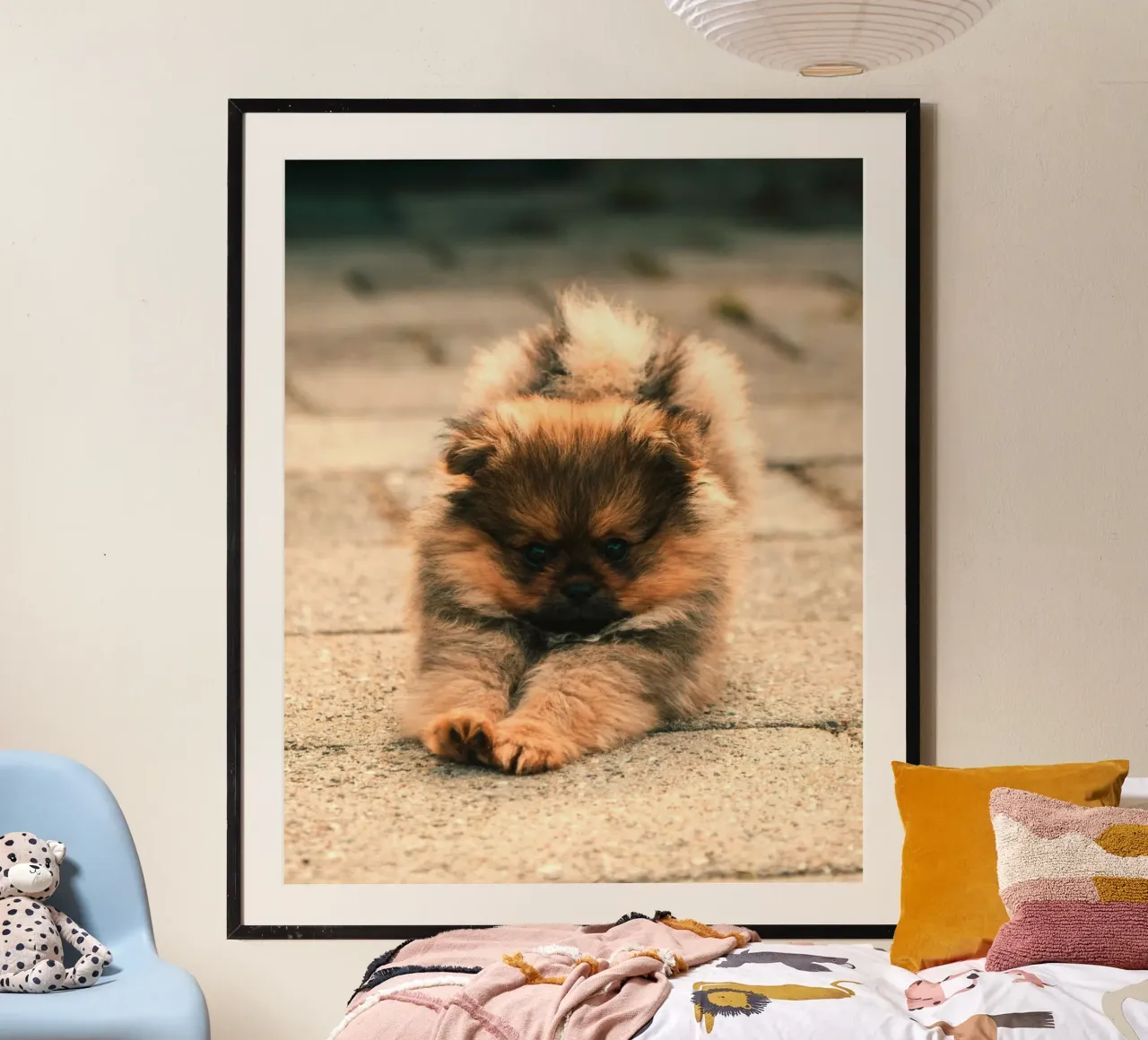 small puppy playful hahnemühle by animal story home