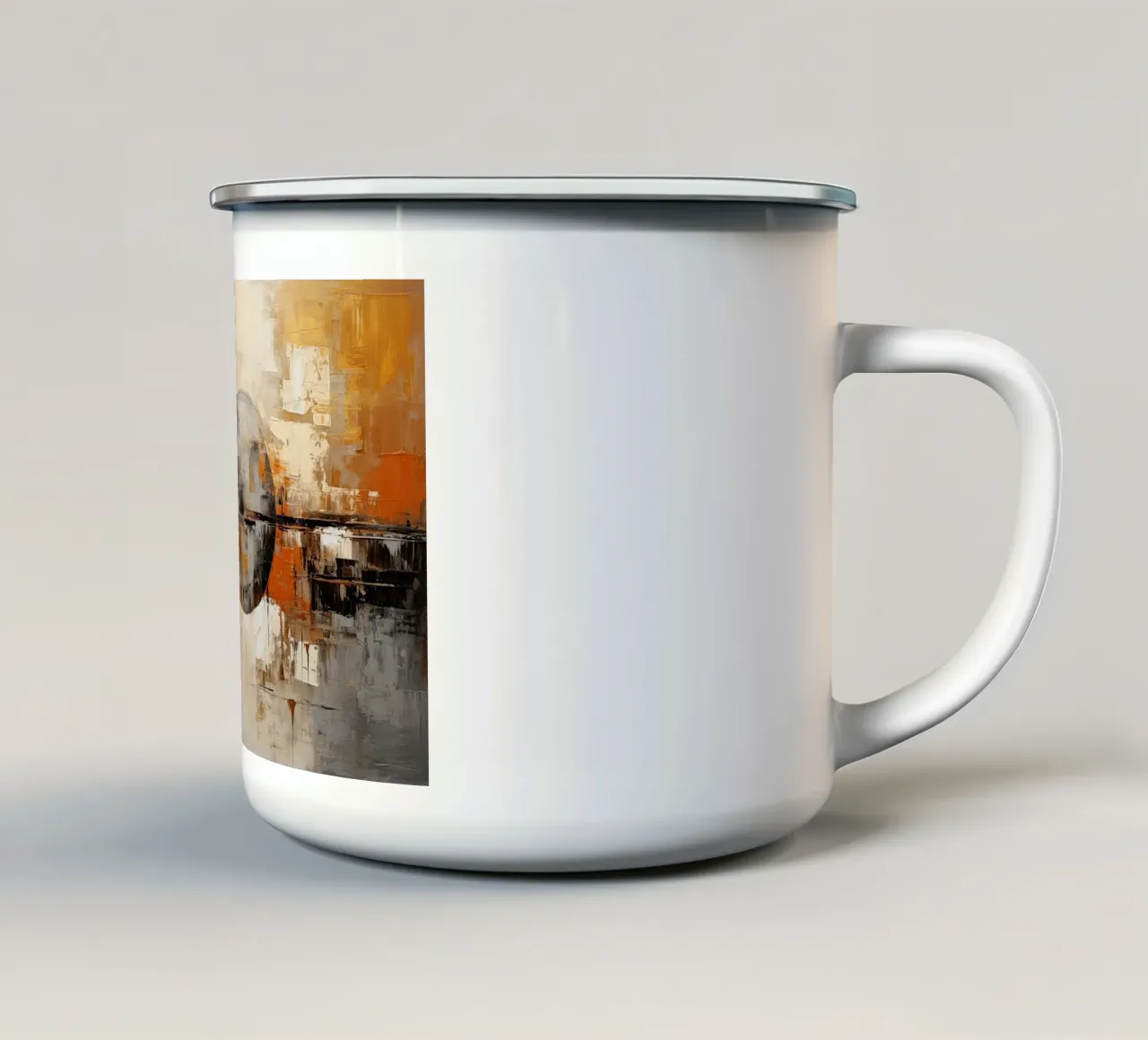 Muurkunst van Imagine emaille mok van Imagine