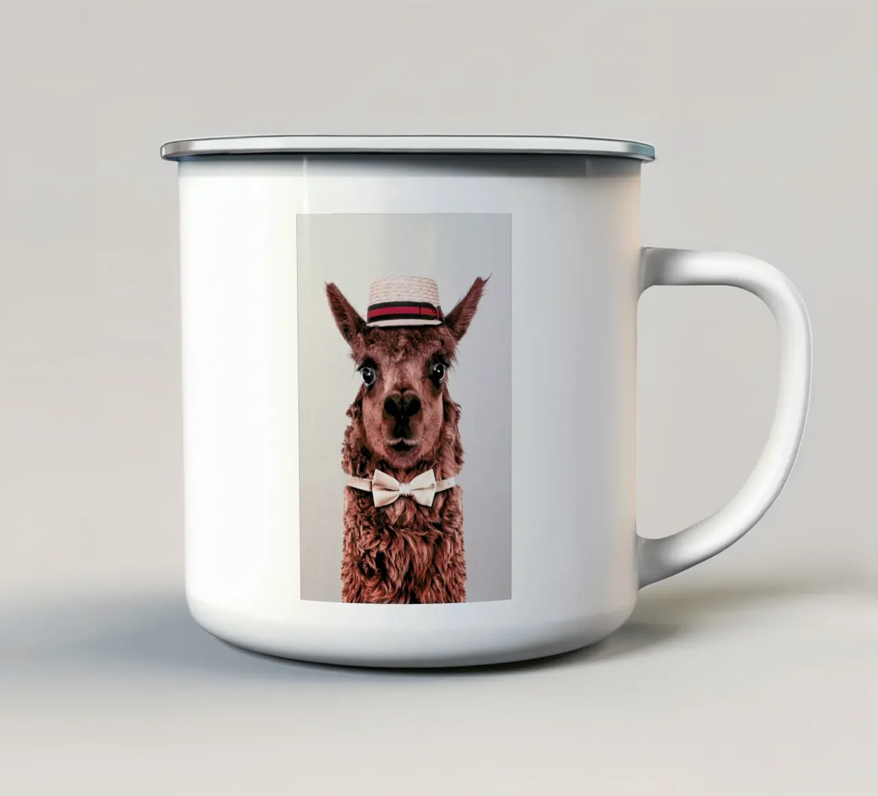 Alpaca tazza in smalto da Wouter Rikken