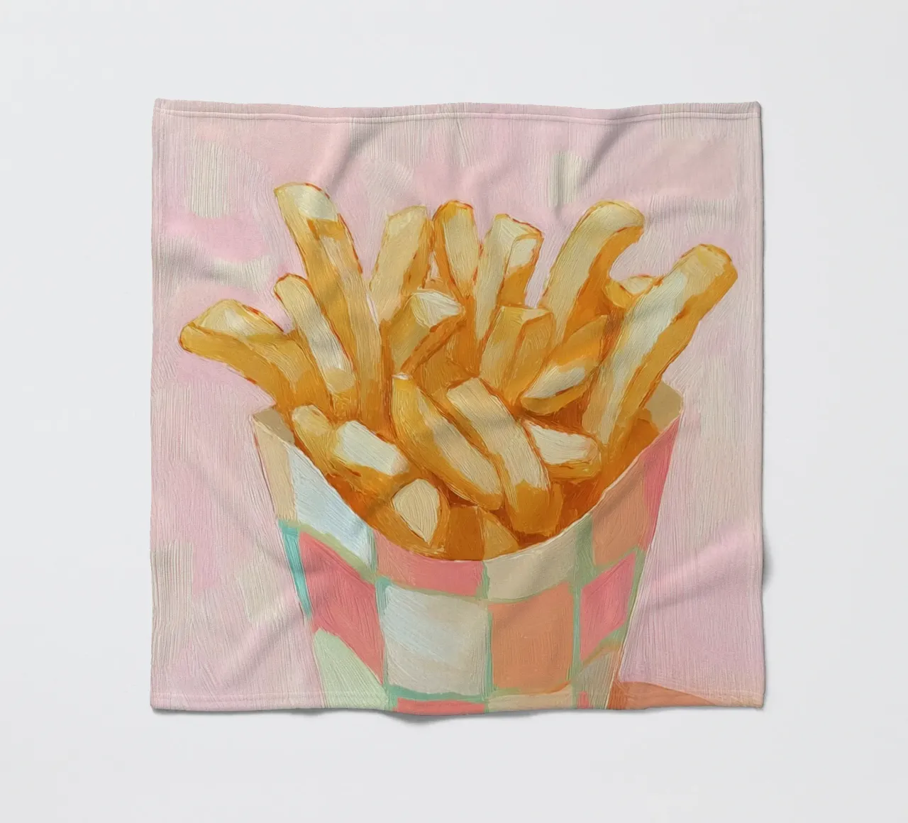 Spuntino a base di patatine fritte coperta in pile da Carinaprint