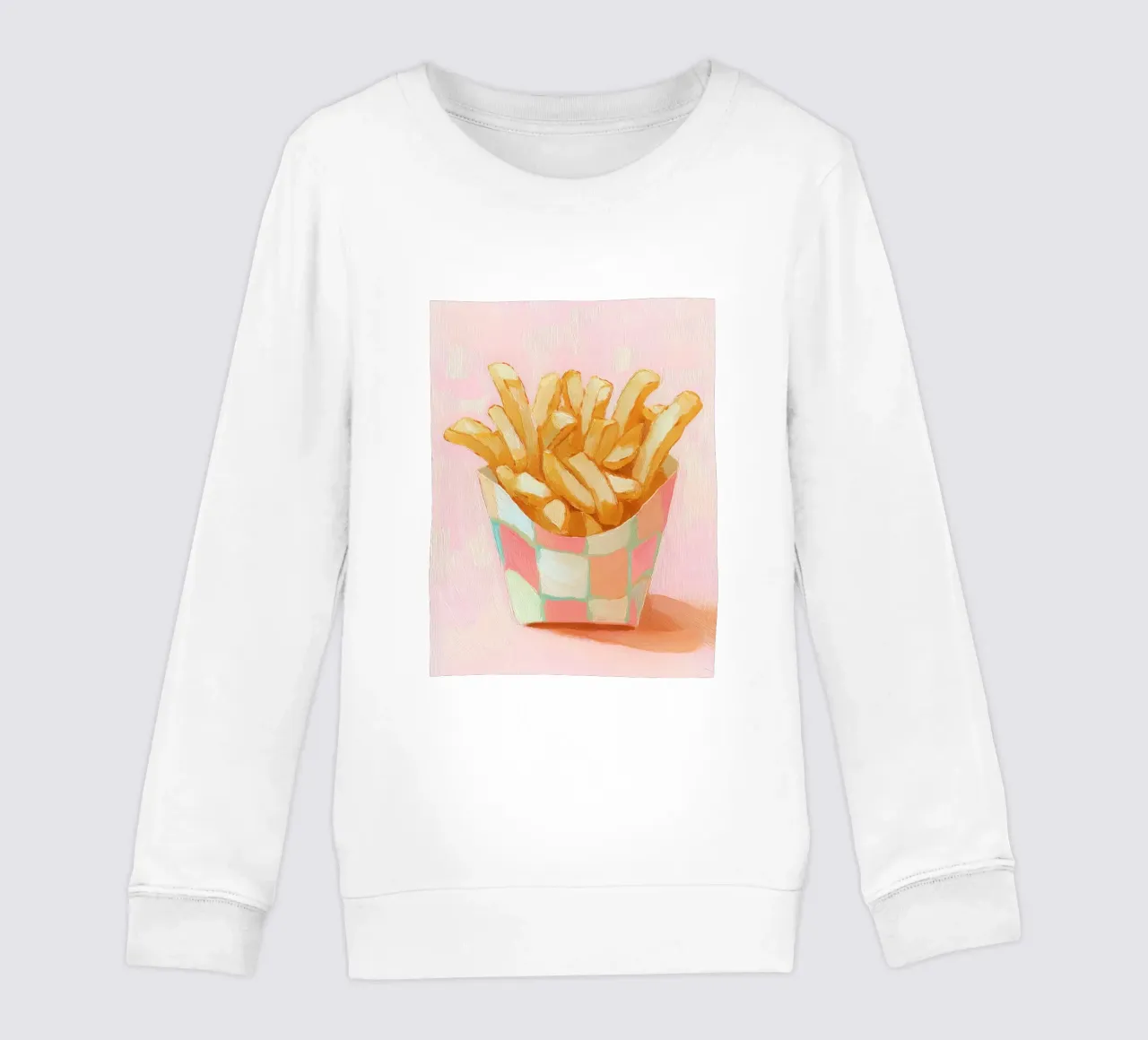 Spuntino a base di patatine fritte felpa bambino da Carinaprint