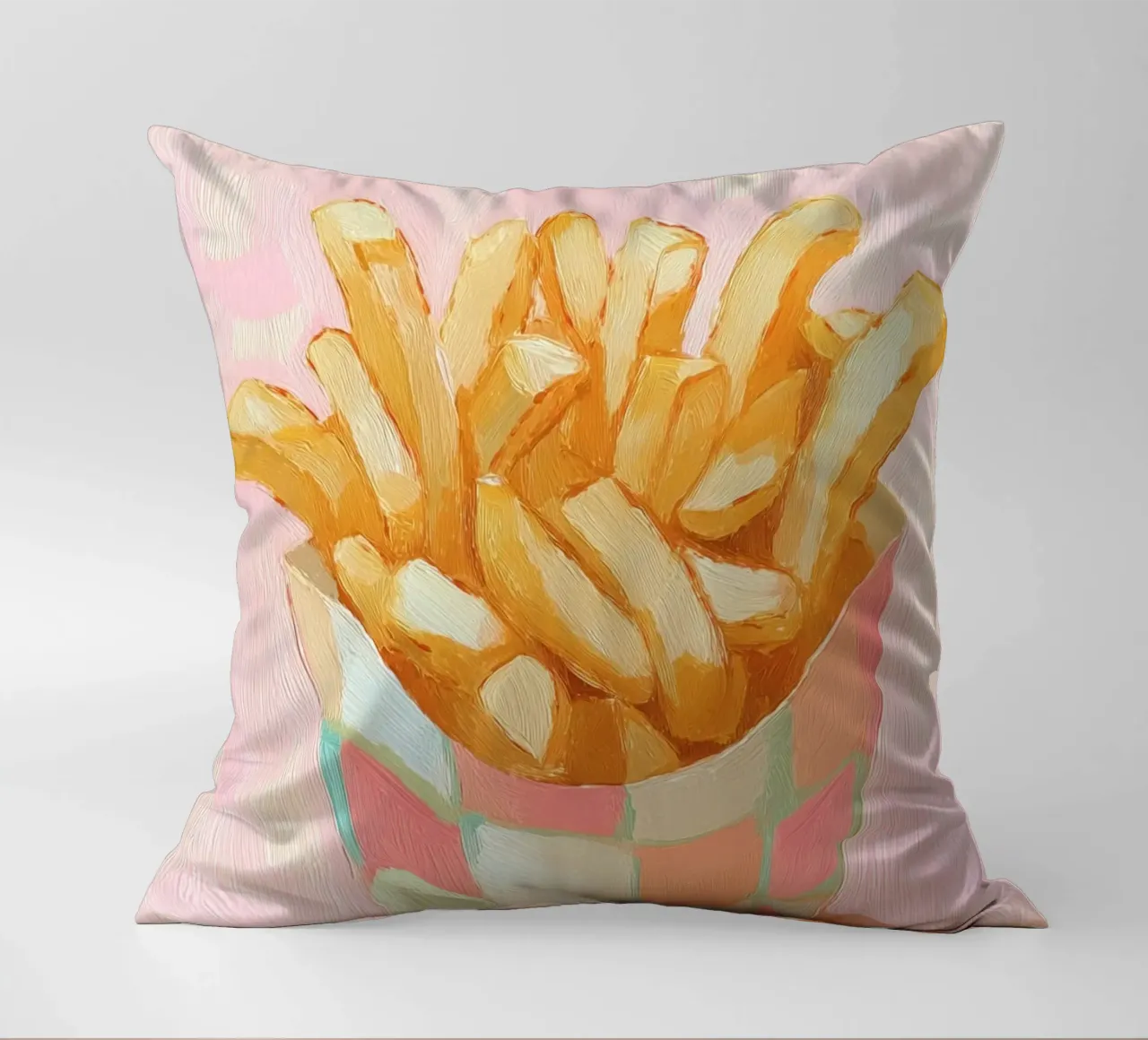 Spuntino a base di patatine fritte cuscino da Carinaprint