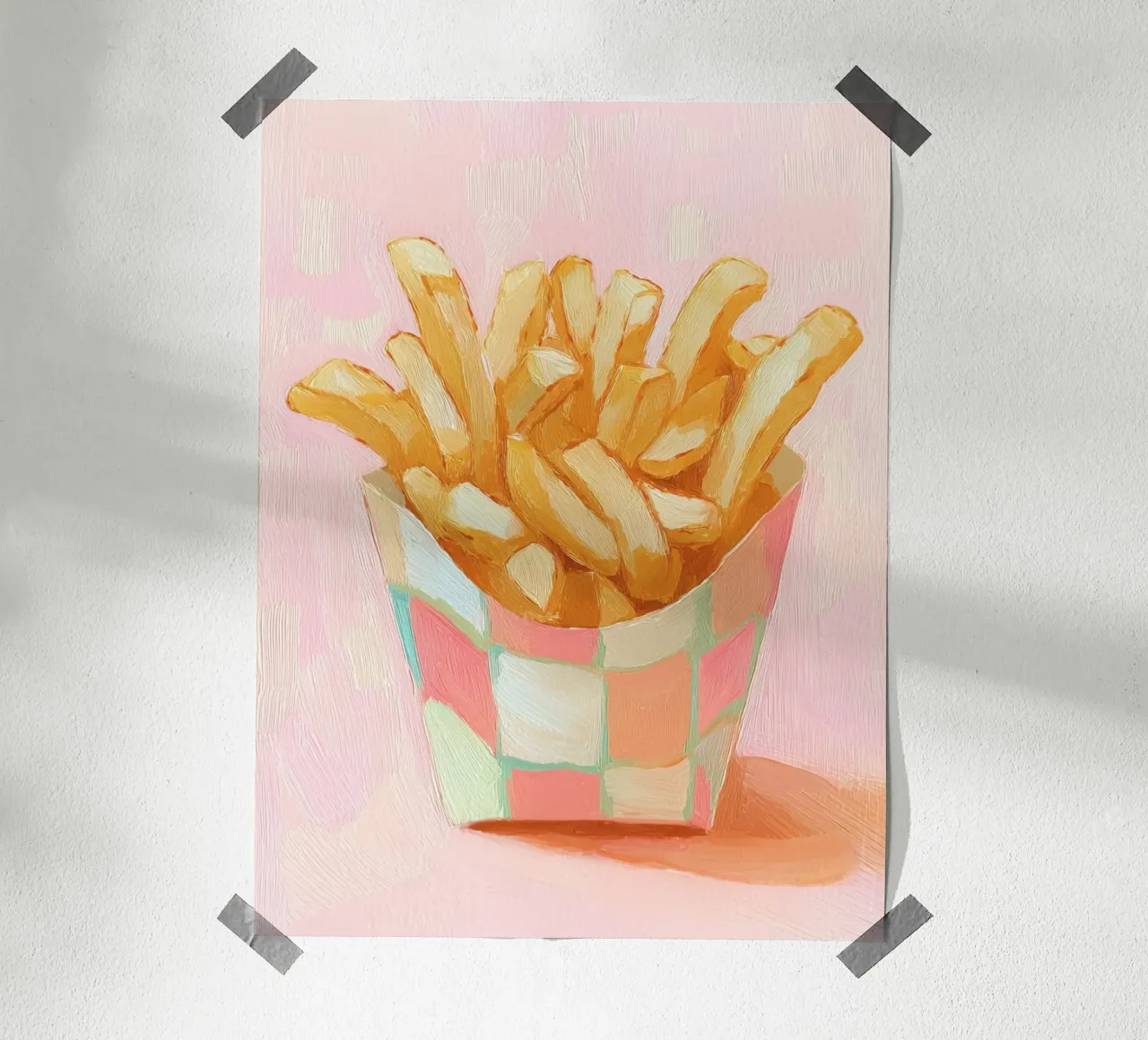 Spuntino a base di patatine fritte carta hahnemühle da Carinaprint