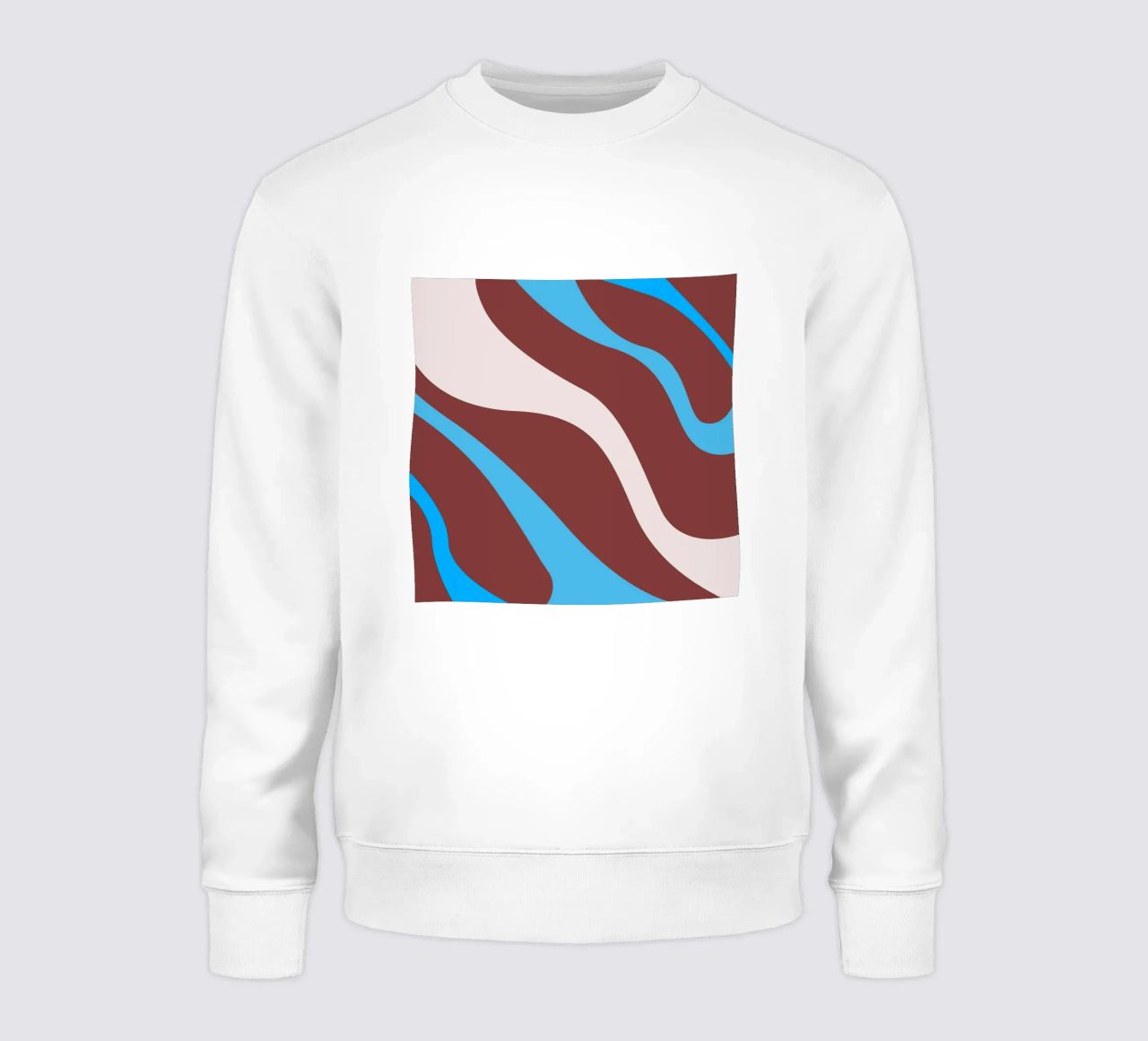linee ondulate casuali felpa da pastel color shape