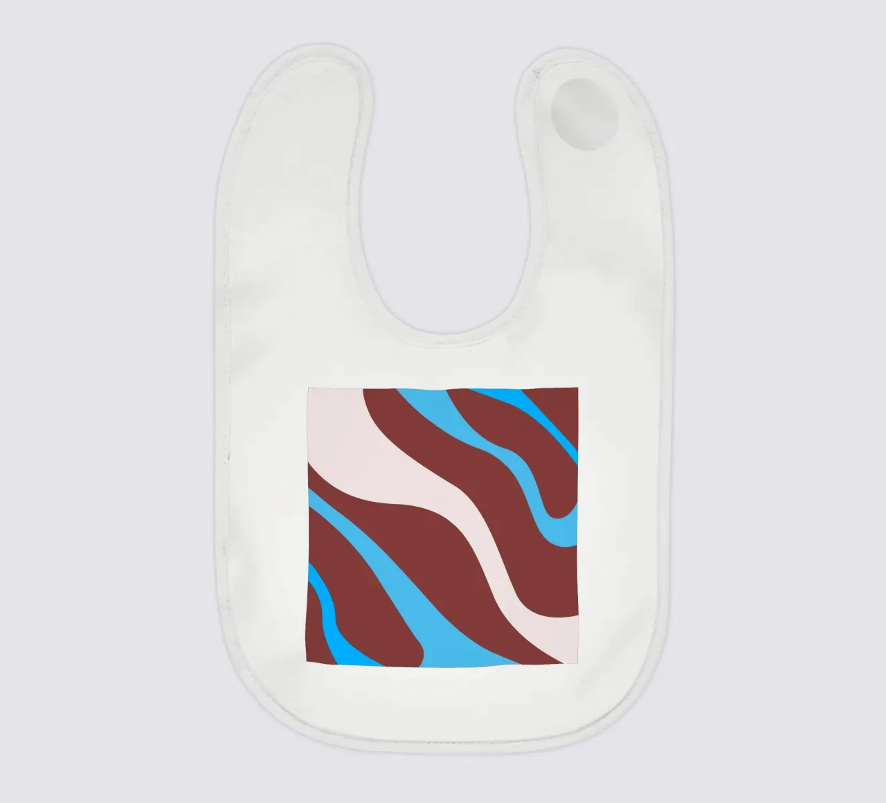 linee ondulate casuali bavaglino da pastel color shape