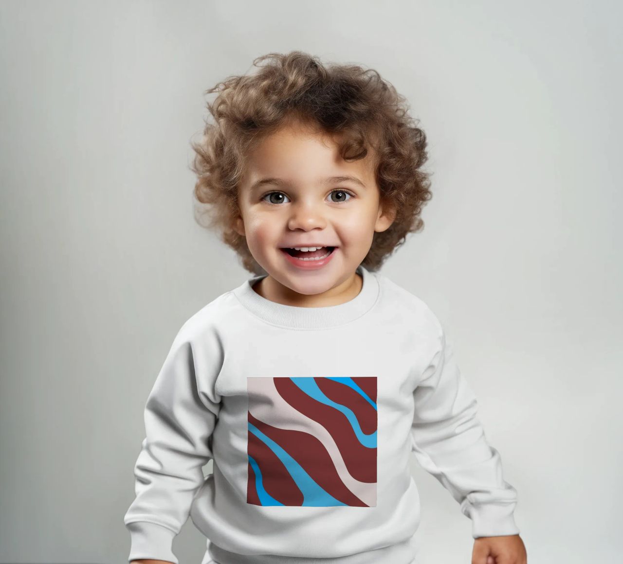 linee ondulate casuali felpa neonato da pastel color shape