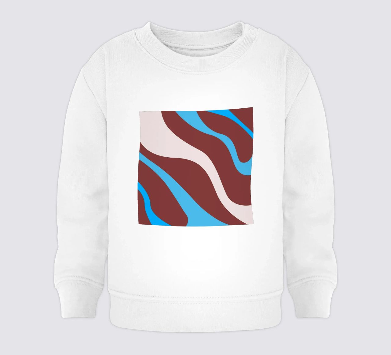 linee ondulate casuali felpa neonato da pastel color shape
