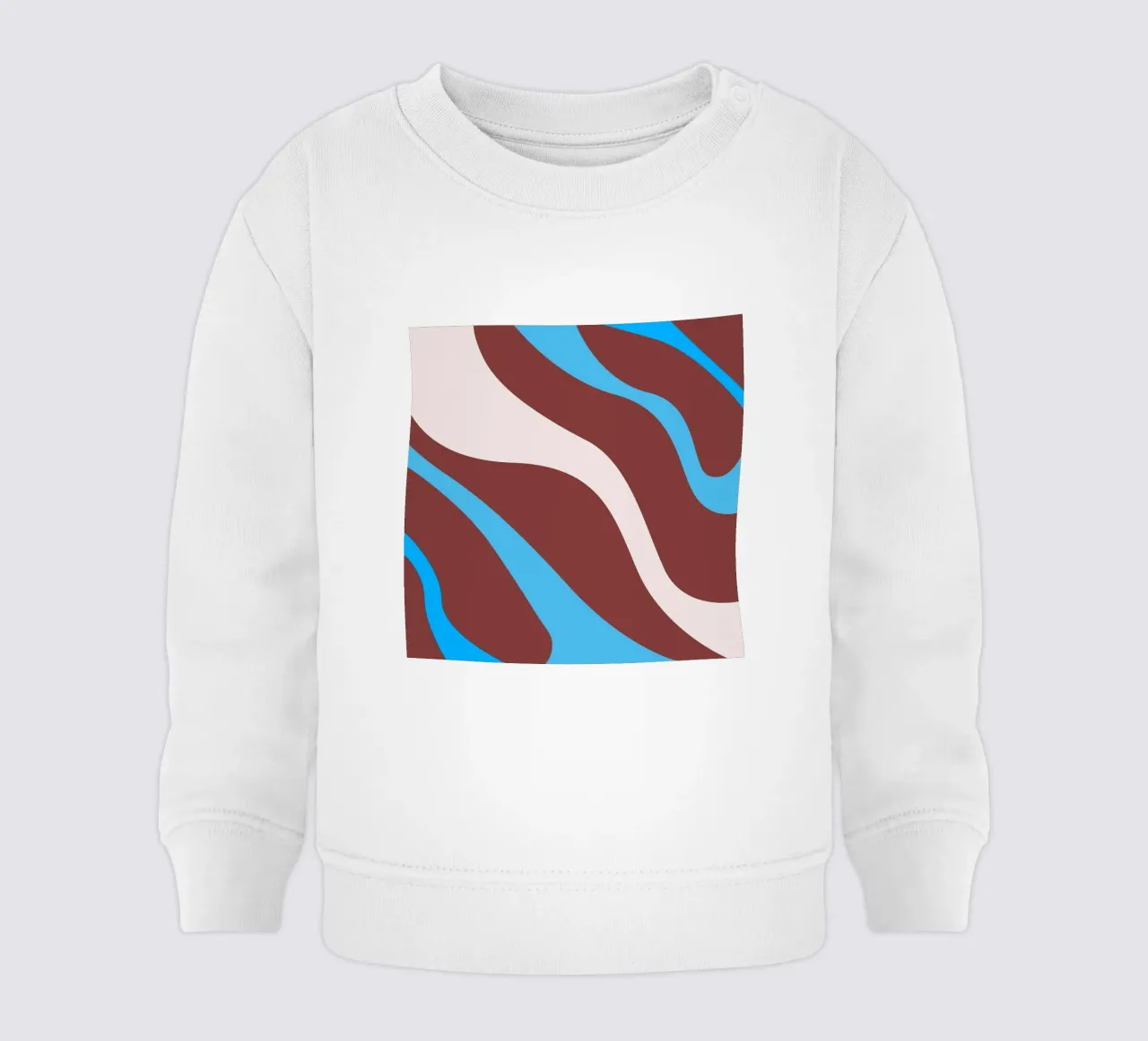 linee ondulate casuali felpa neonato da pastel color shape