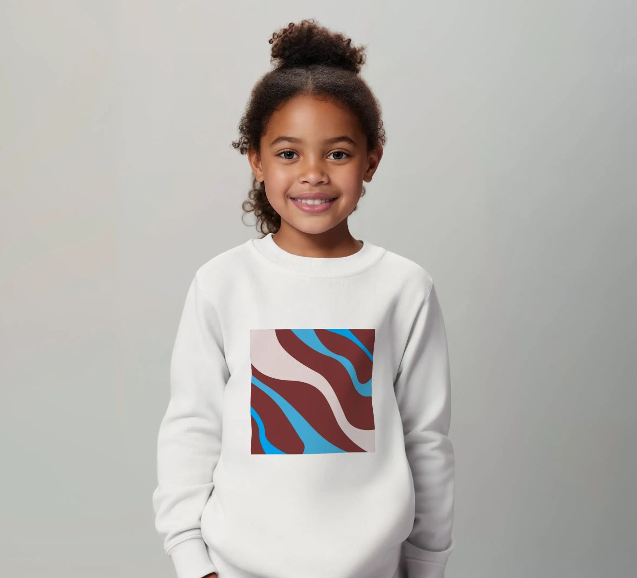 linee ondulate casuali felpa bambino da pastel color shape