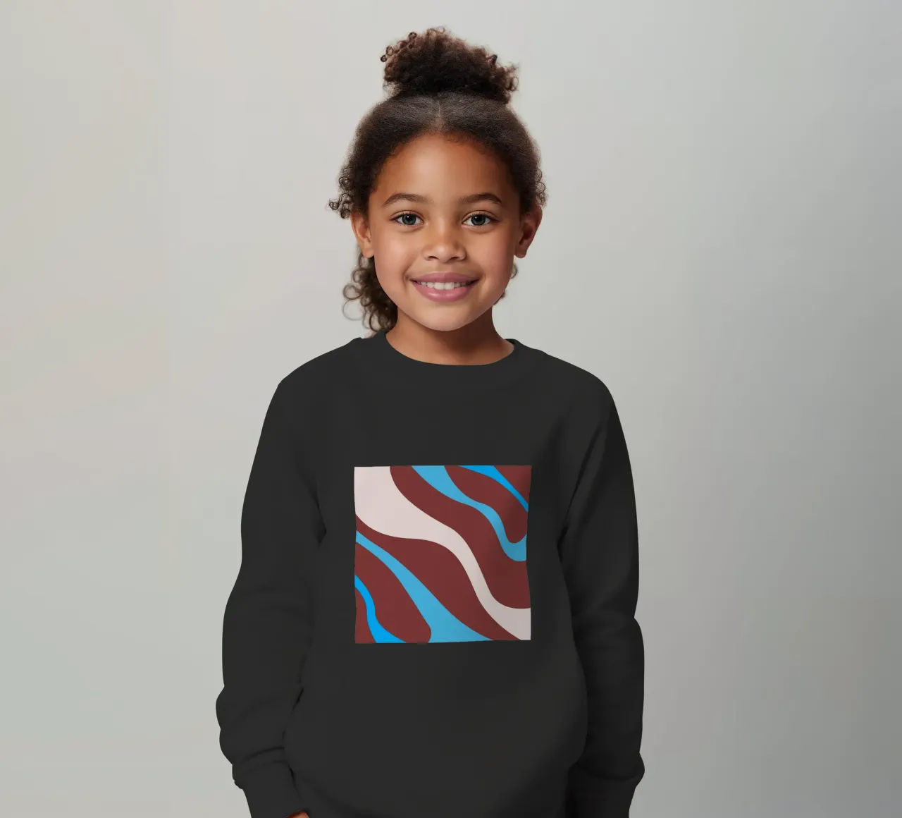 linee ondulate casuali felpa bambino da pastel color shape