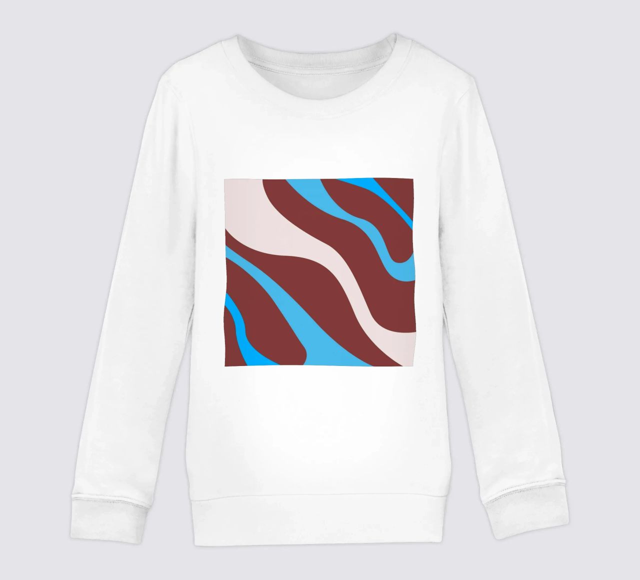 linee ondulate casuali felpa bambino da pastel color shape