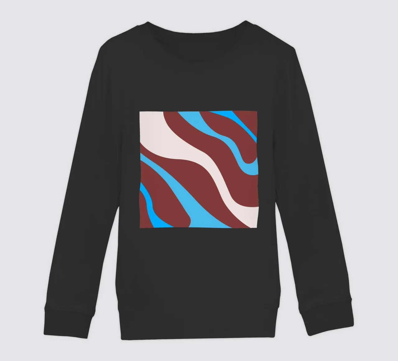 linee ondulate casuali felpa bambino da pastel color shape