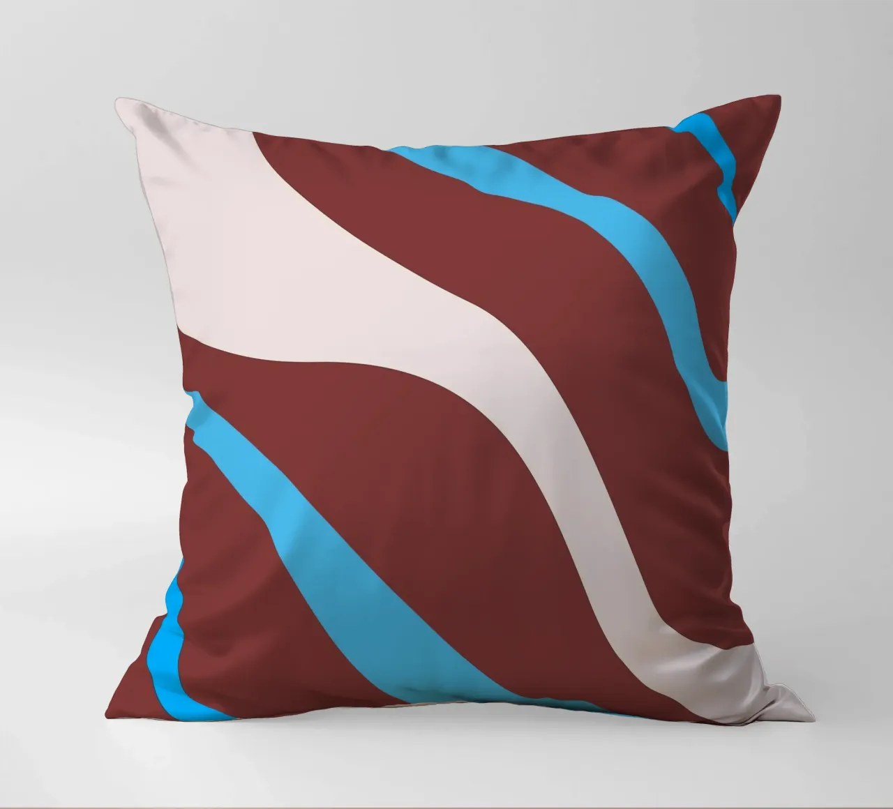 gewellte Zufallslinien Kissen von pastel color shape