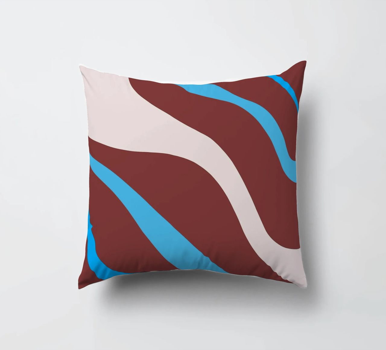 linee ondulate casuali cuscino da pastel color shape