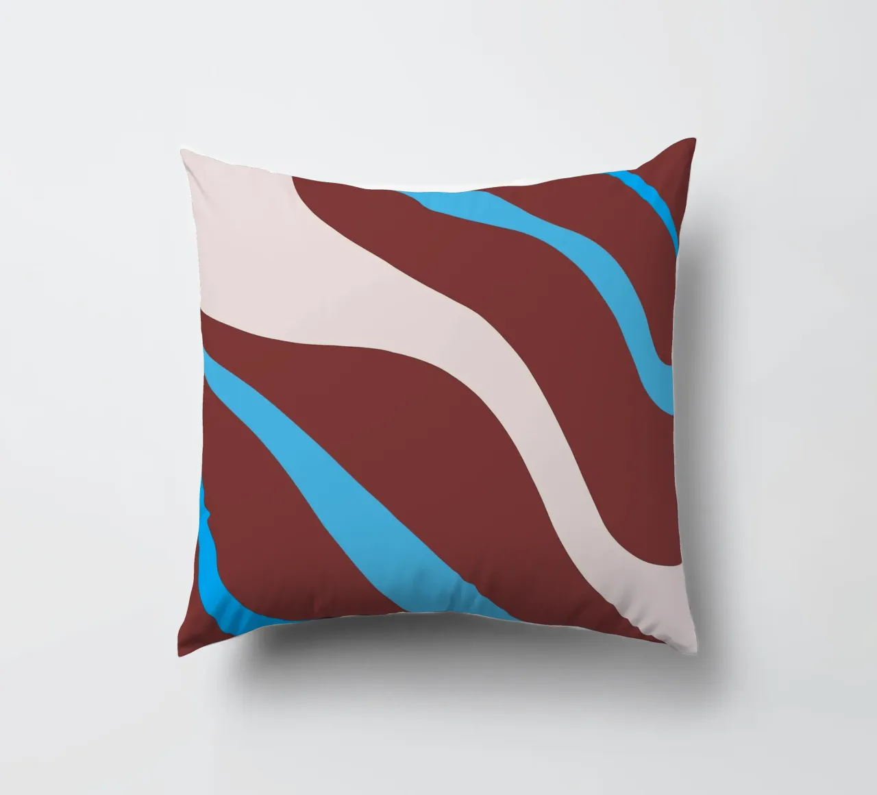 lignes ondulées et aléatoires coussin de pastel color shape