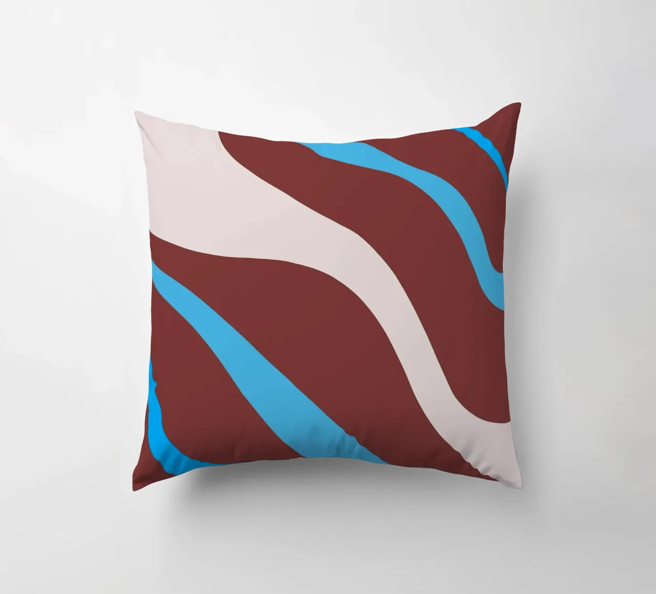 lignes ondulées et aléatoires coussin de pastel color shape