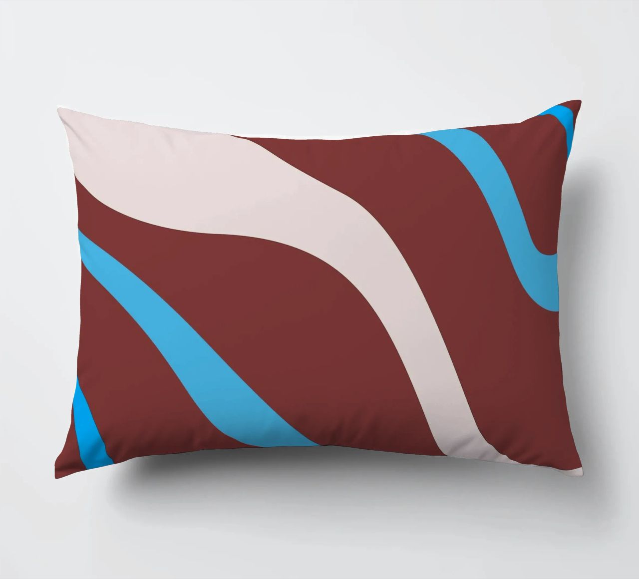 linee ondulate casuali cuscino da pastel color shape