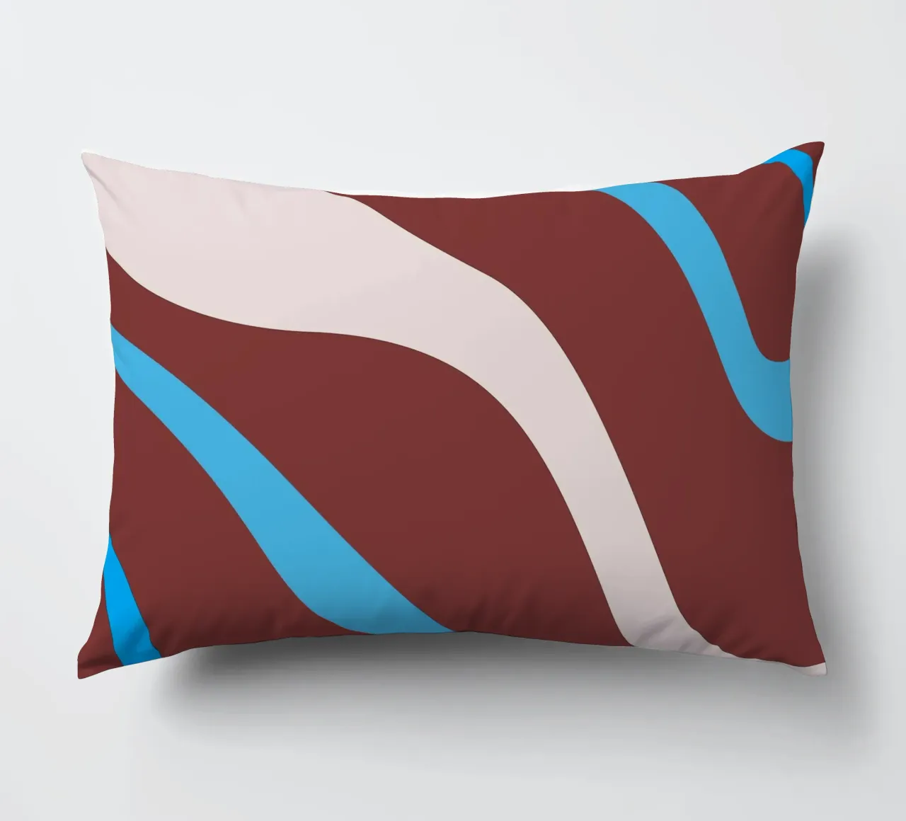 linee ondulate casuali cuscino da pastel color shape