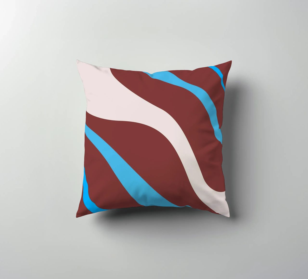 linee ondulate casuali cuscino da pastel color shape