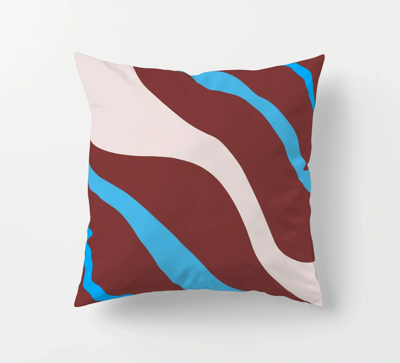 linee ondulate casuali cuscino da pastel color shape