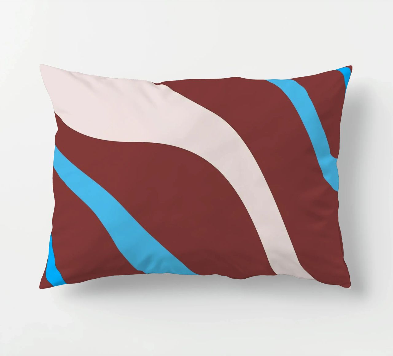 linee ondulate casuali cuscino da pastel color shape