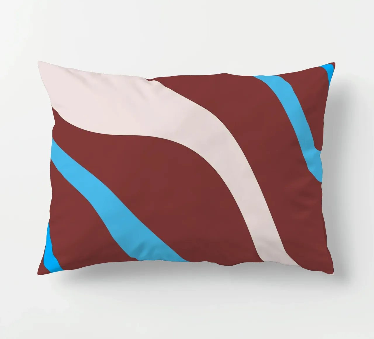 lignes ondulées et aléatoires coussin de pastel color shape