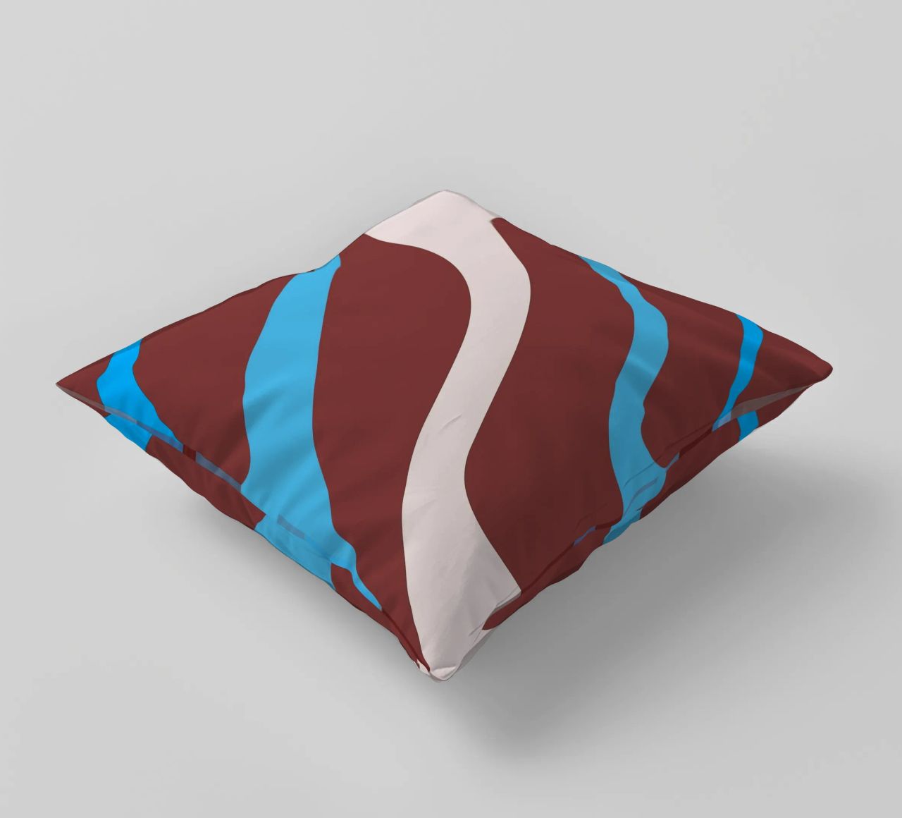 linee ondulate casuali cuscino da pastel color shape