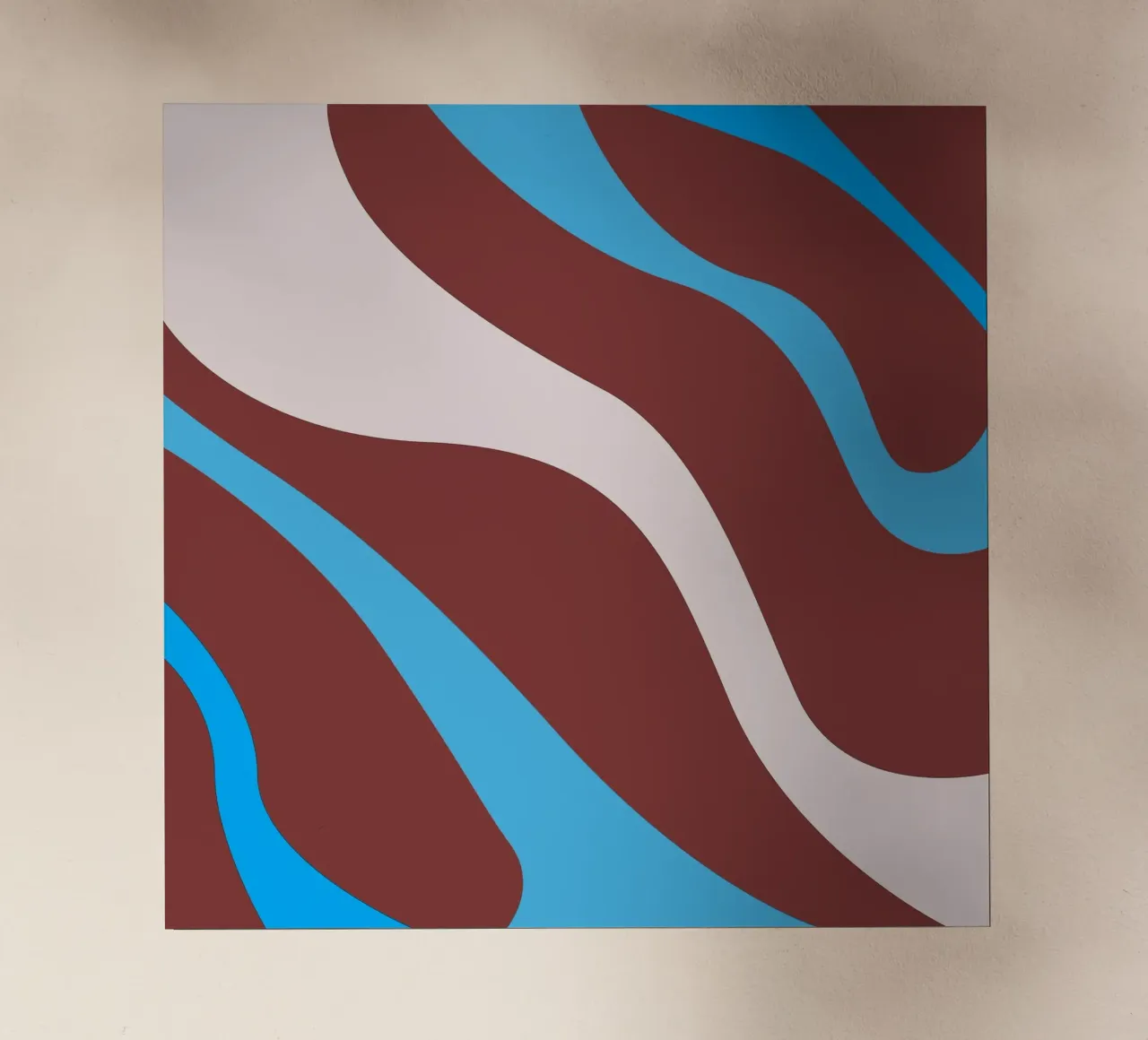 gewellte Zufallslinien Backlit Folie von pastel color shape