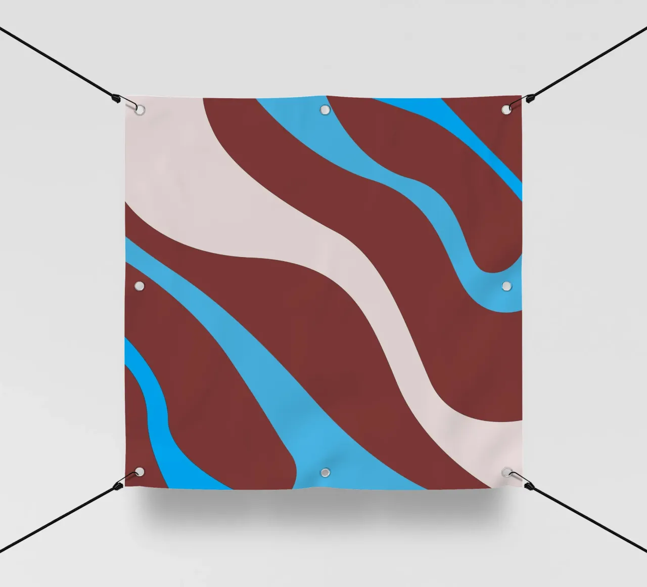 gewellte Zufallslinien PVC Plane von pastel color shape