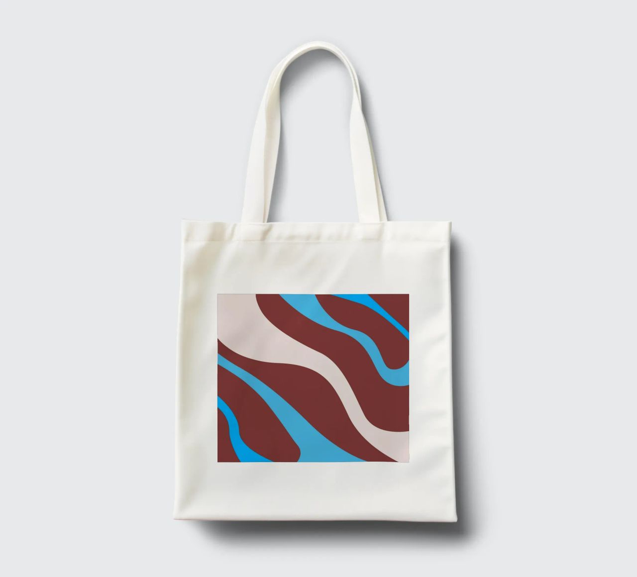 linee ondulate casuali borsa in juta da pastel color shape