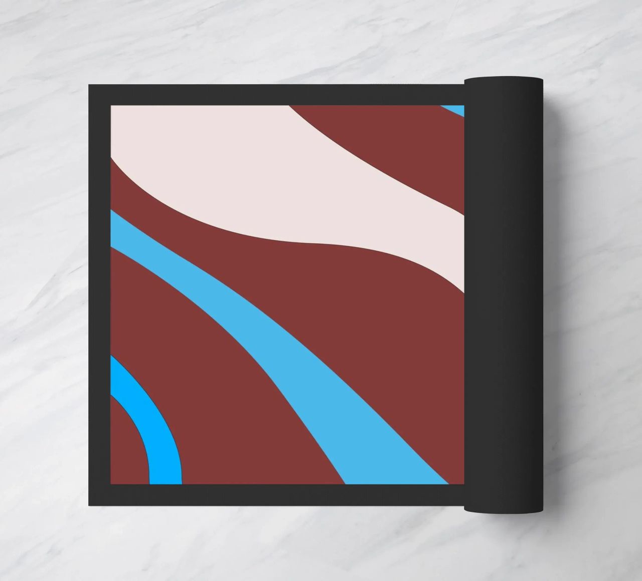 linee ondulate casuali zerbino da pastel color shape