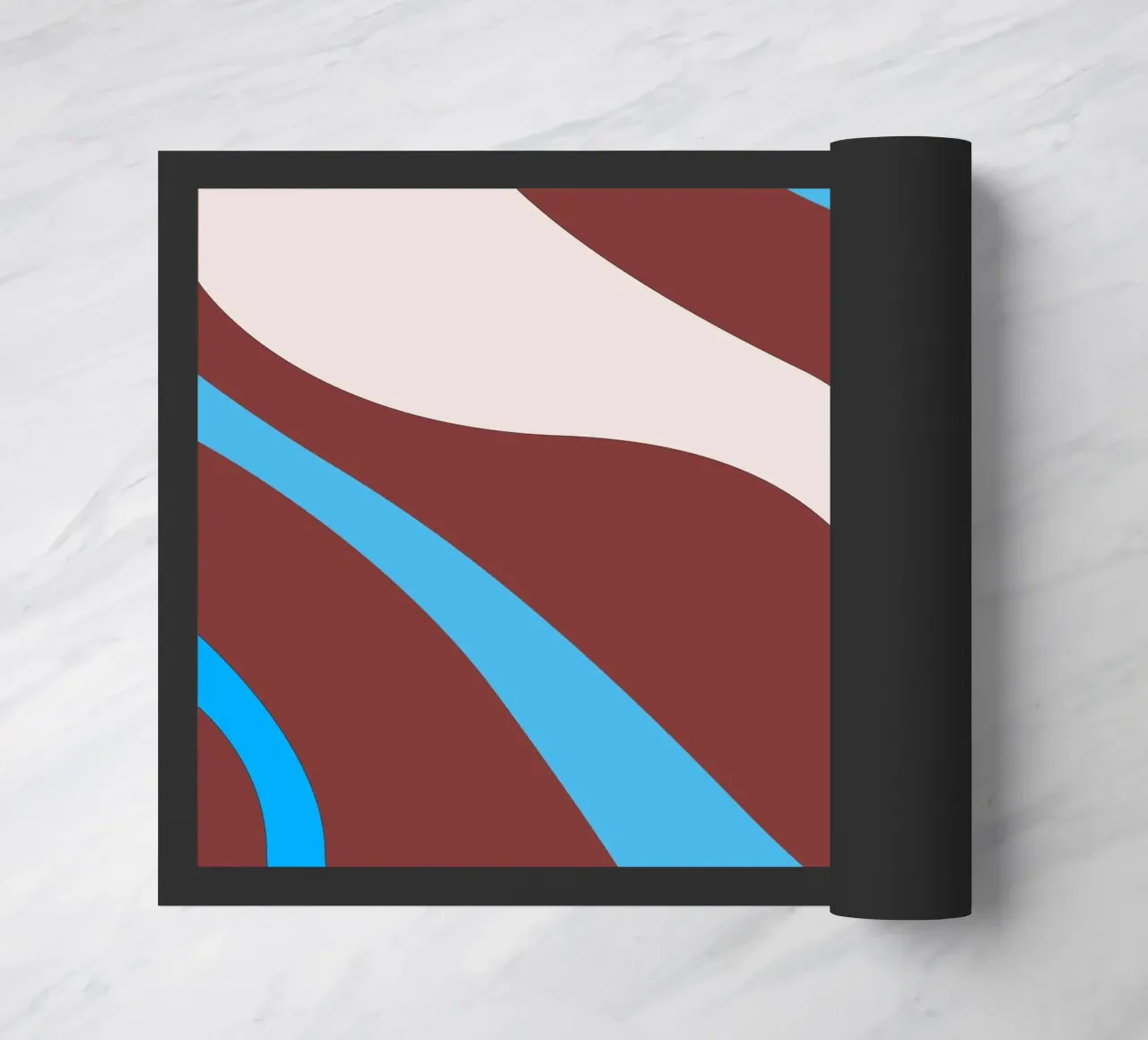 linee ondulate casuali zerbino da pastel color shape